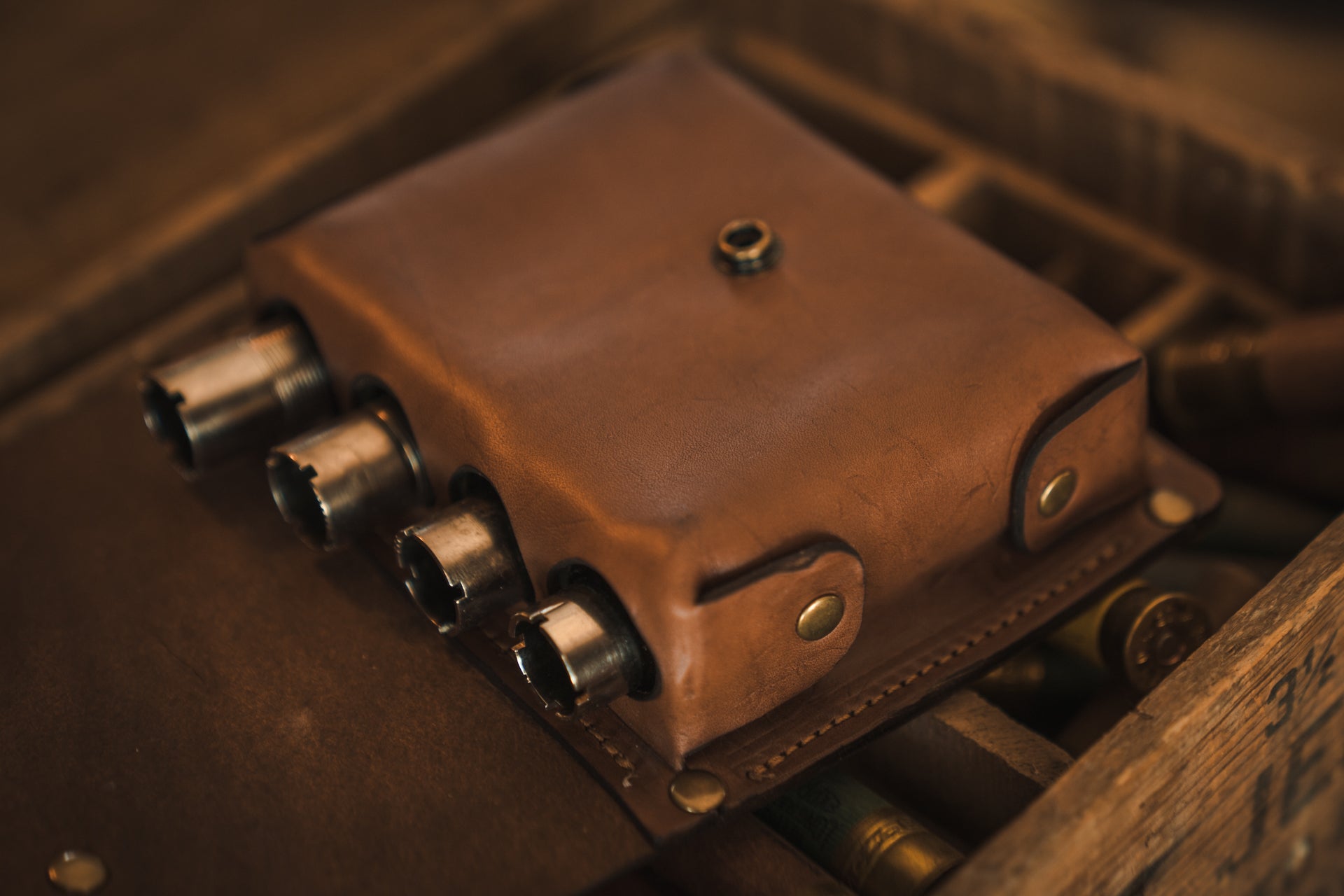 leather choke tube case