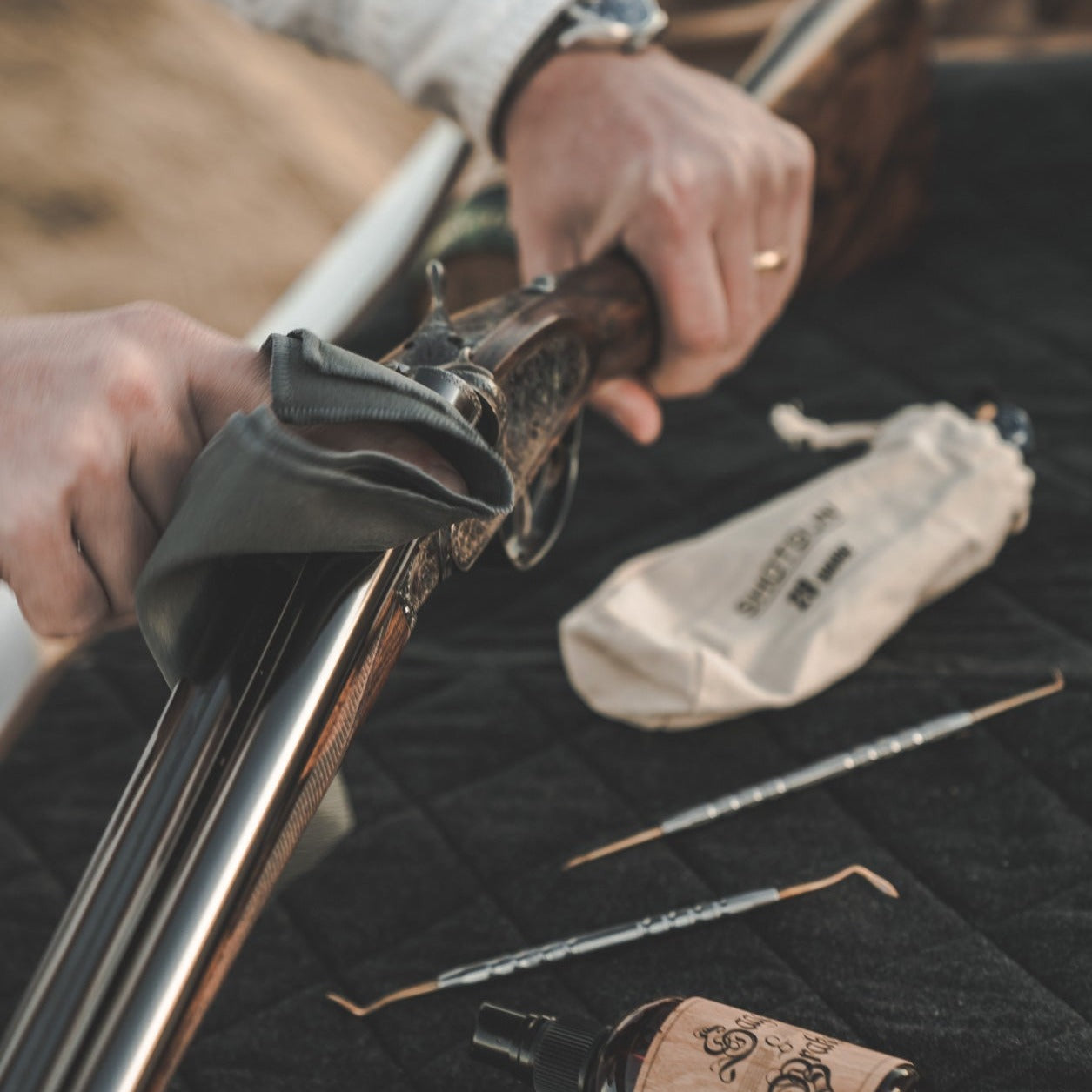 sage and braker gun cleaning cloth