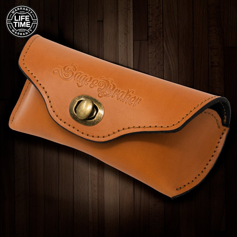 Leather Sunglass Case – Bridle Leather, USA Made – SAGE & BRAKER