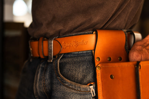 Uplander Bridle Leather Belt - SAGE & BRAKER
