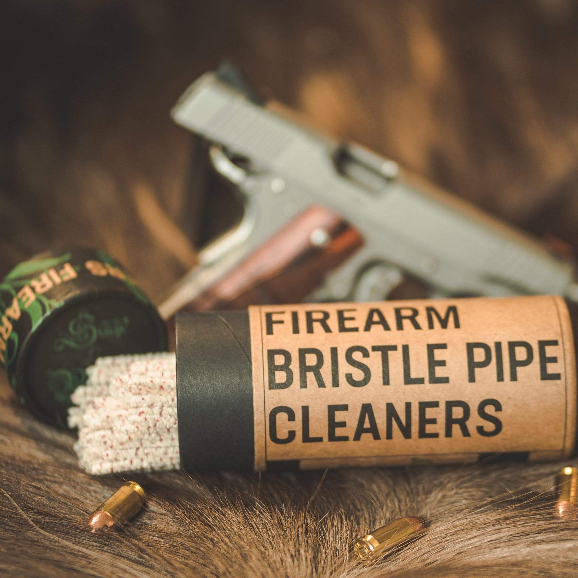Firearm bristle pipe cleaners