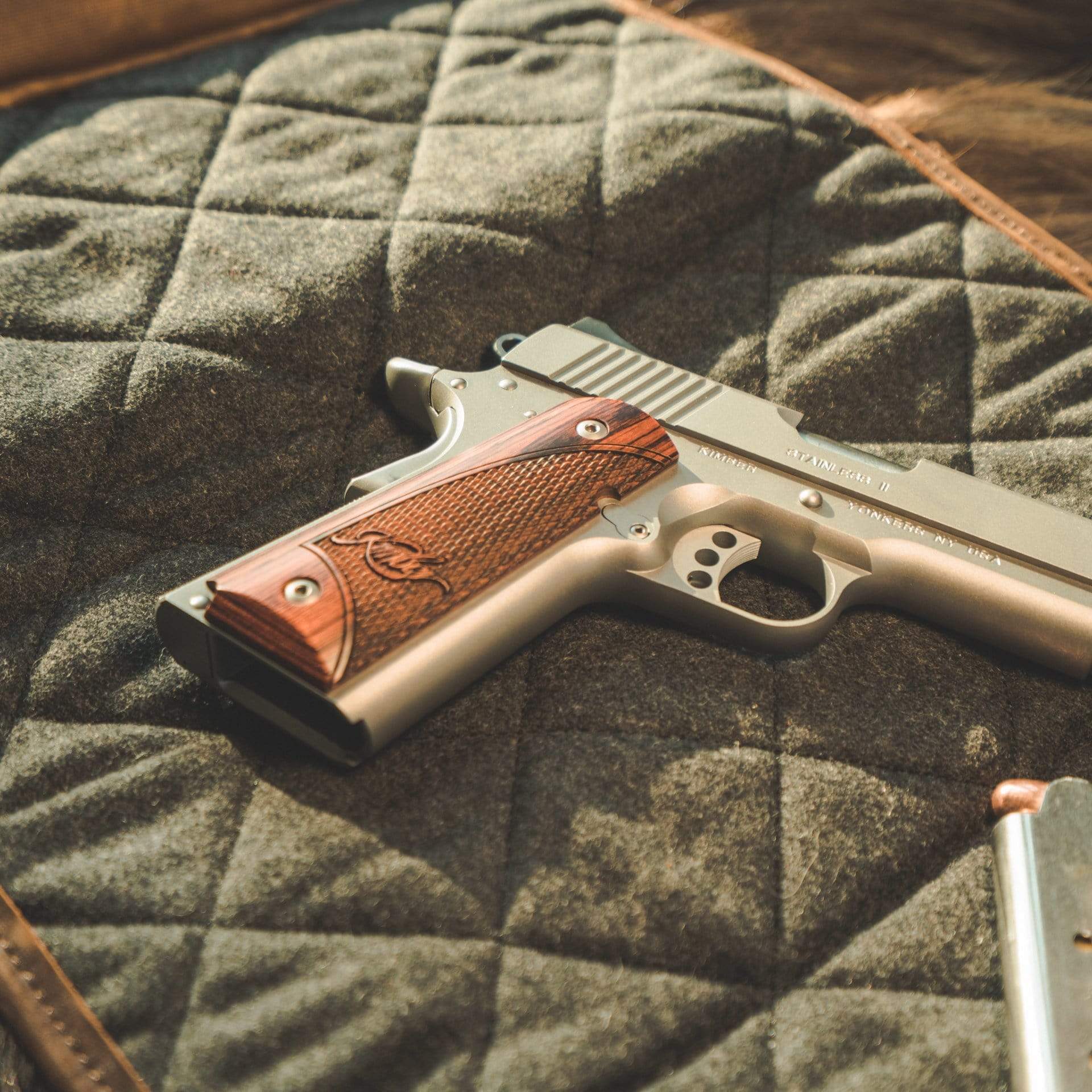 Sage and Braker pistol gun cleaning mat