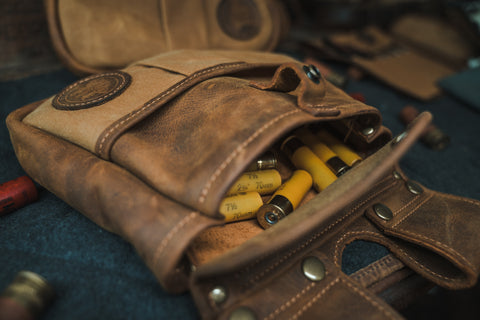 Upland Field Bag made from leather and durable canvas
