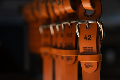 Uplander Bridle Leather Belt - SAGE & BRAKER