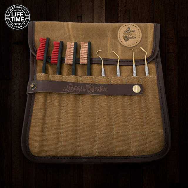 Gun Cleaning Brush and Picks Tool Roll-Up