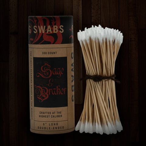 FIREARM CLEANING SWABS - SAGE & BRAKER