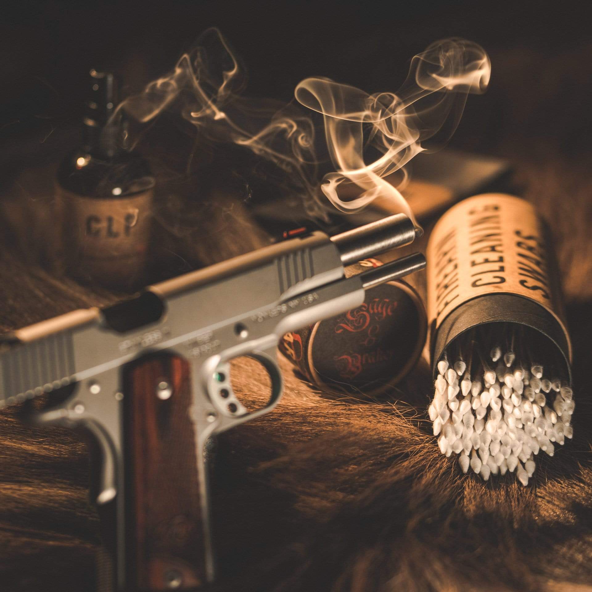 FIREARM CLEANING SWABS - SAGE & BRAKER